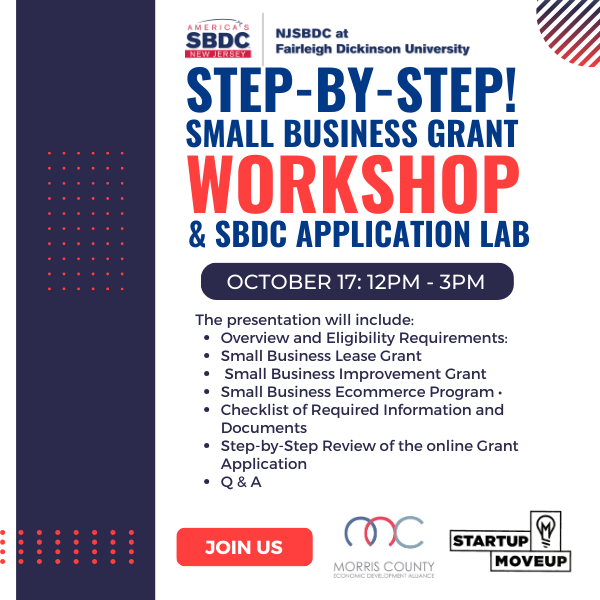 Step-by-Step! Small Business Grant Workshop and SBDC Application Lab