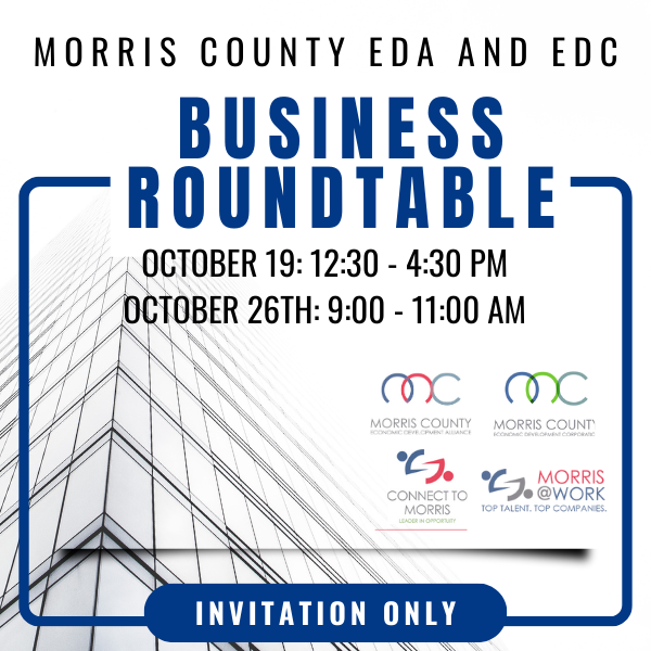 Morris County Economic Development Corporation and Morris County Economic Development Alliance for the 2023 Morris County Business Roundtables.