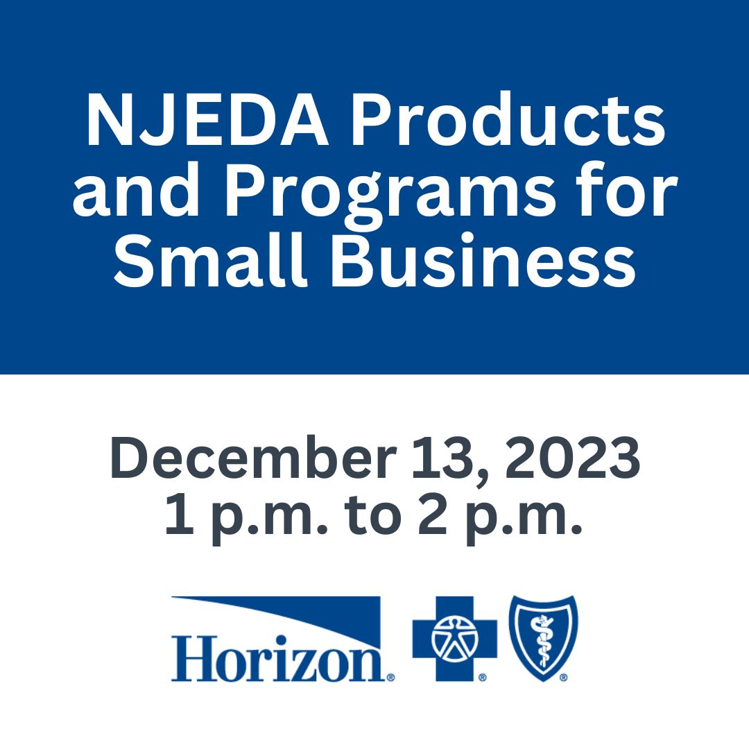 NJEDA products and programs for small business