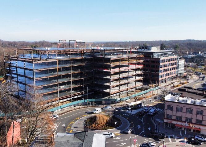 SJP tops out new Sanofi office building in Morristown, eyeing early 2025 delivery