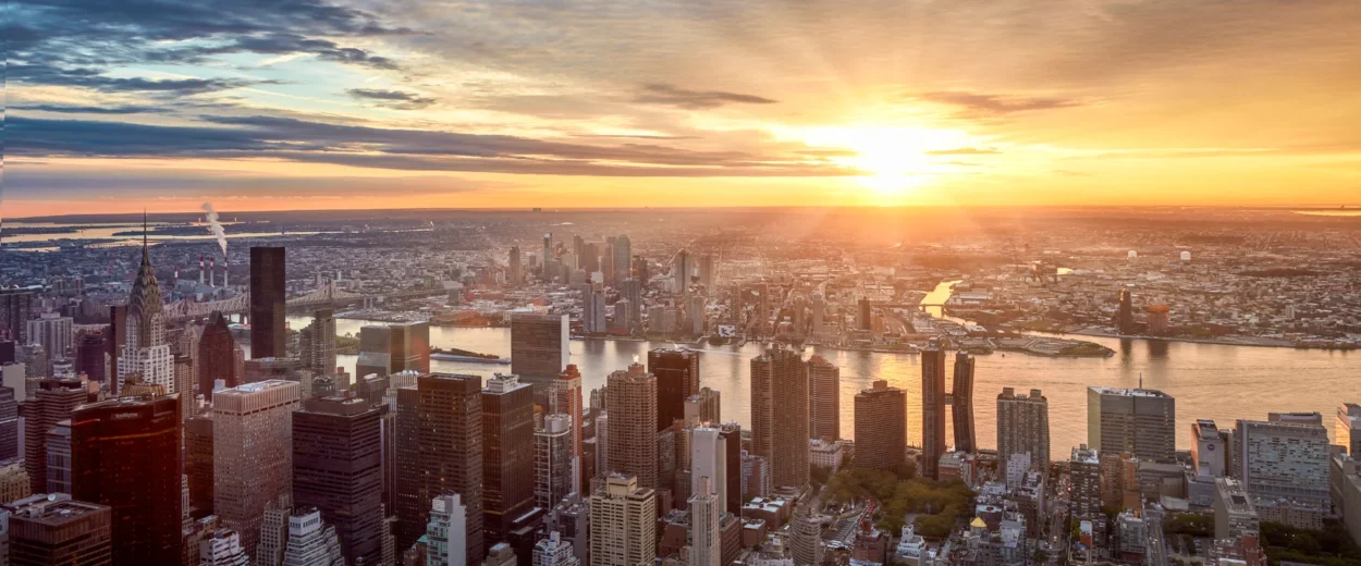 Sunrise over NYC / what's impacting your future travel