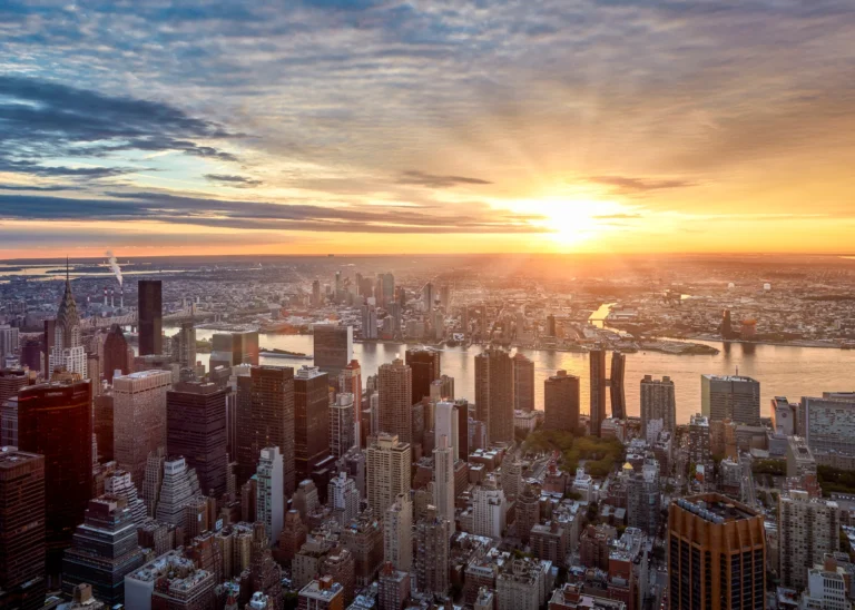 Sunrise over NYC / what's impacting your future travel