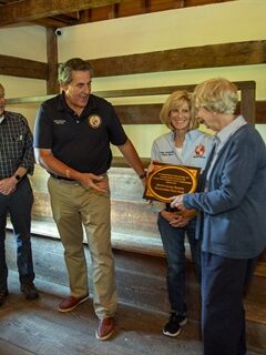 Plaque Dedicated at Historic Friends Meeting House in Randolph Plaque Dedicated at Historic Friends Meeting House in Randolph