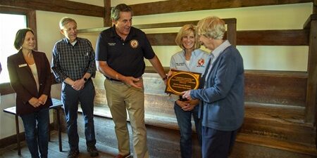 Plaque Dedicated at Historic Friends Meeting House in Randolph