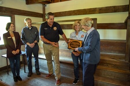 Plaque Dedicated at Historic Friends Meeting House in Randolph