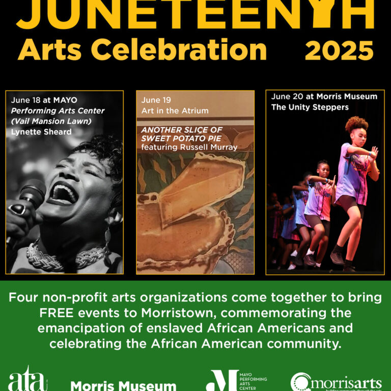 Juneteenth Image Free Juneteenth Arts Events in Morristown Ranging from a Festive Art Opening to an Outdoor Concert from June 18-20, 2025