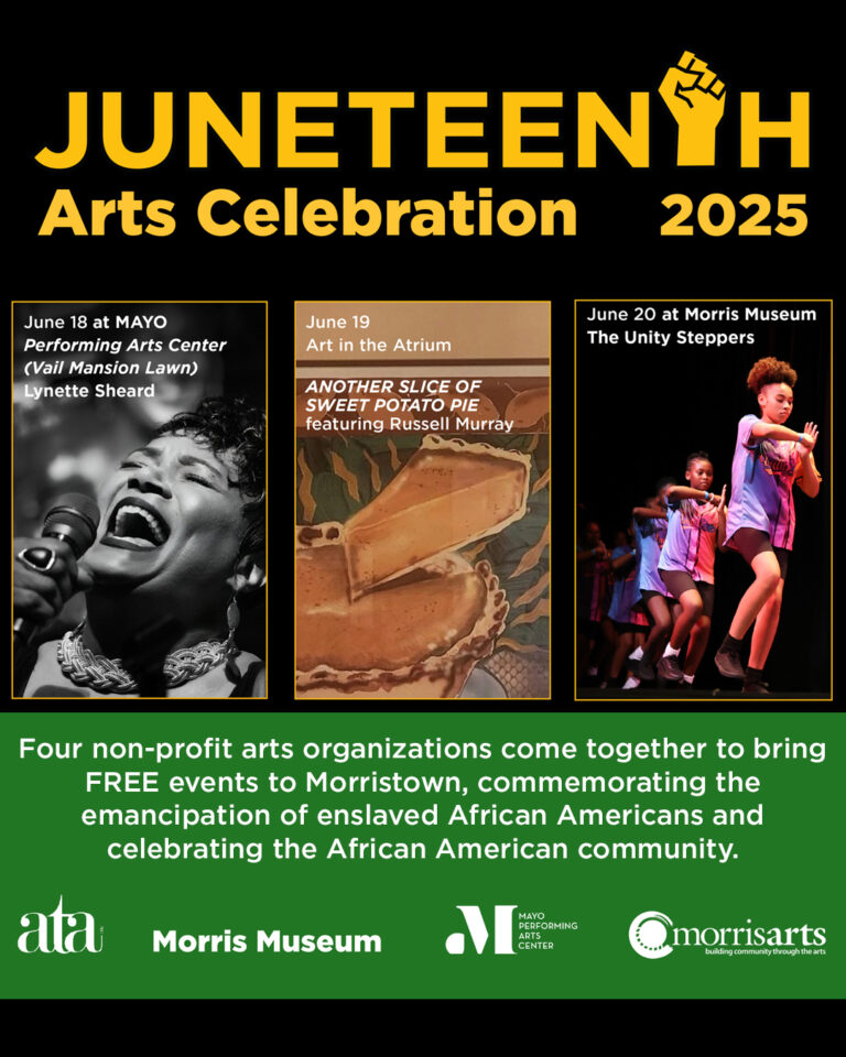 Juneteenth Image Free Juneteenth Arts Events in Morristown Ranging from a Festive Art Opening to an Outdoor Concert from June 18-20, 2025