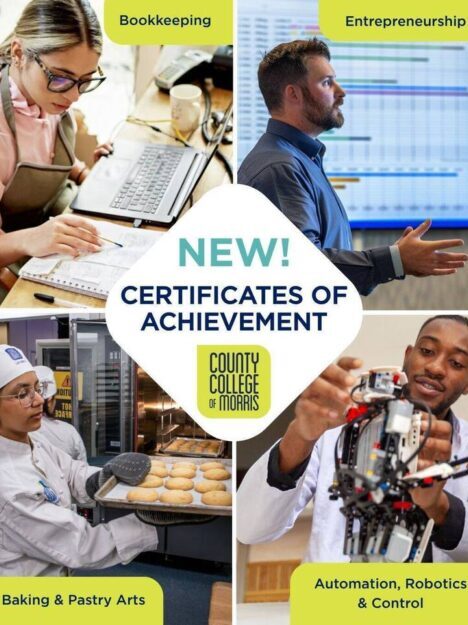 County College of Morris Launches Four New Career-Focused Certificates County College of Morris Launches Four New Career-Focused Certificates