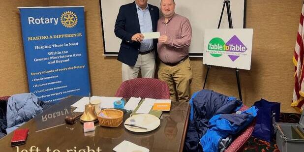 Morristown Rotary Awards $7,500 Grant to Table to Table to Expand “Food Rescue Heroes”