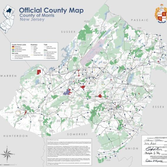 Morris County Updates Official County Map