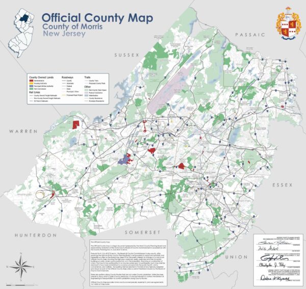 Morris County Updates Official County Map