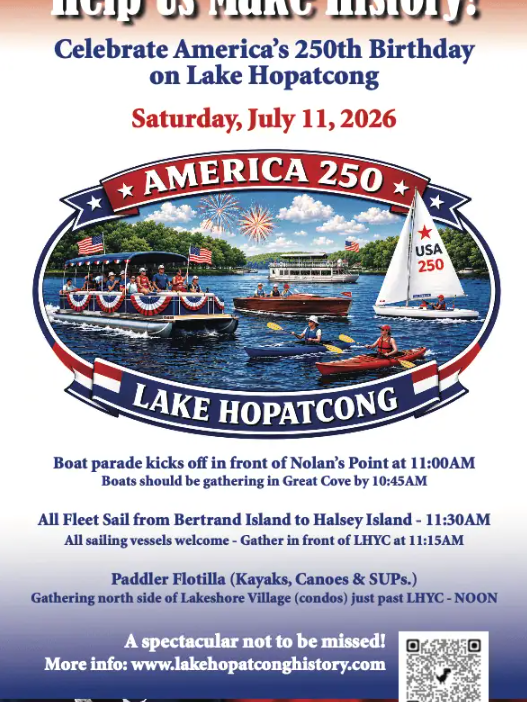 Celebrate America’s 250th Birthday on Lake Hopatcong July 11