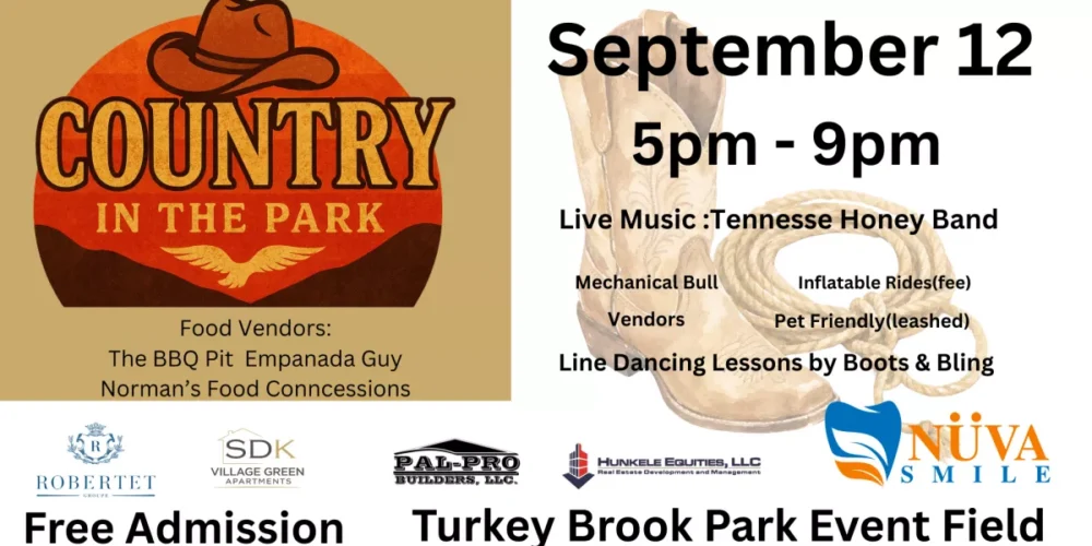 Country In the Park Comes To Mount Olive Sept 12th