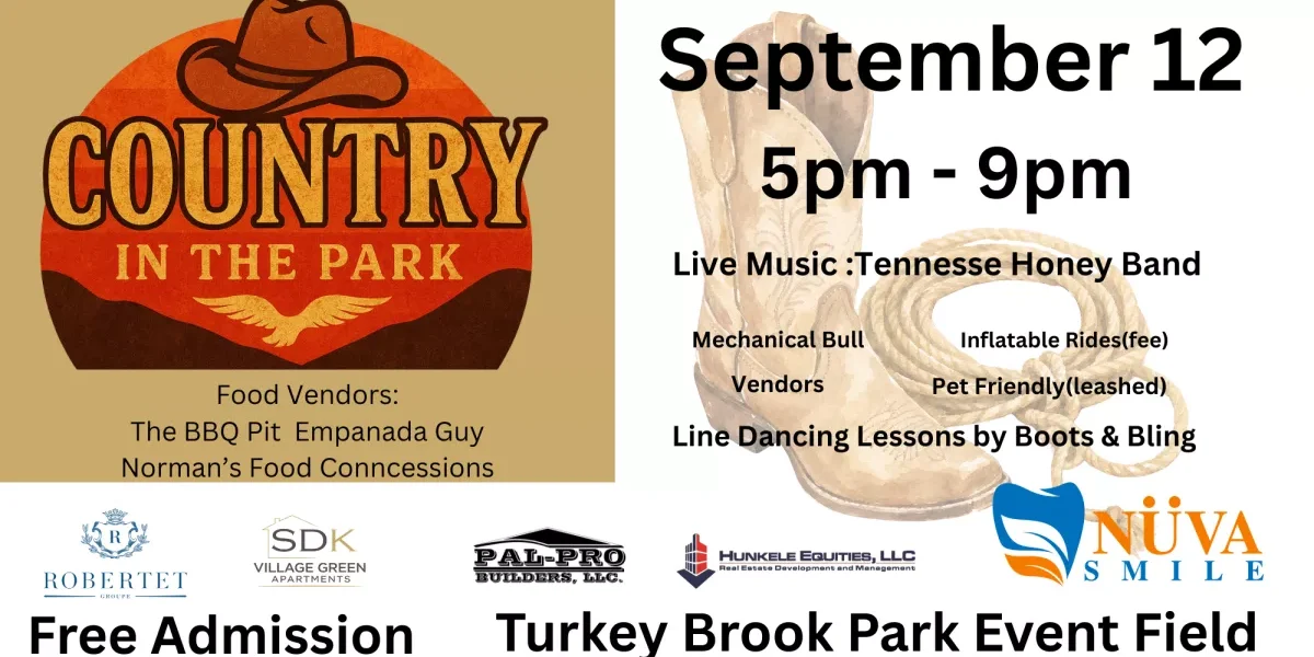 Country In the Park Comes To Mount Olive Sept 12th