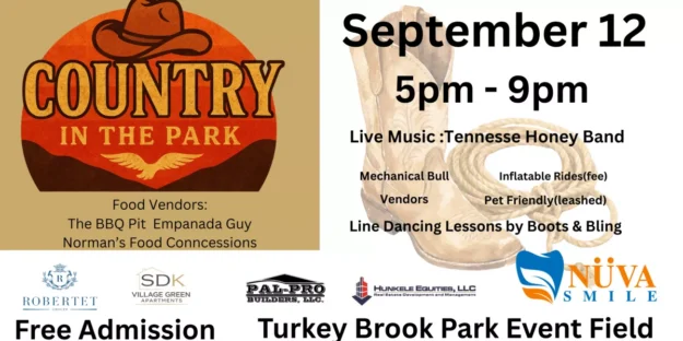 Country In the Park Comes To Mount Olive Sept 12th