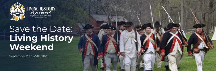 Morris County’s Living History Weekend Set for Sept. 25-27