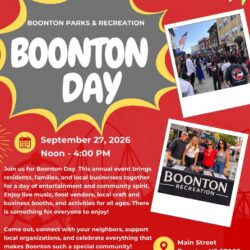 Boonton Day Comes to Historic Main Street - September 27, 2026