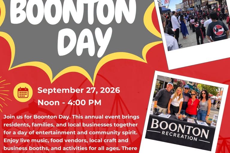 Boonton Day Comes to Historic Main Street – September 27, 2026 Boonton Day Comes to Historic Main Street - September 27, 2026