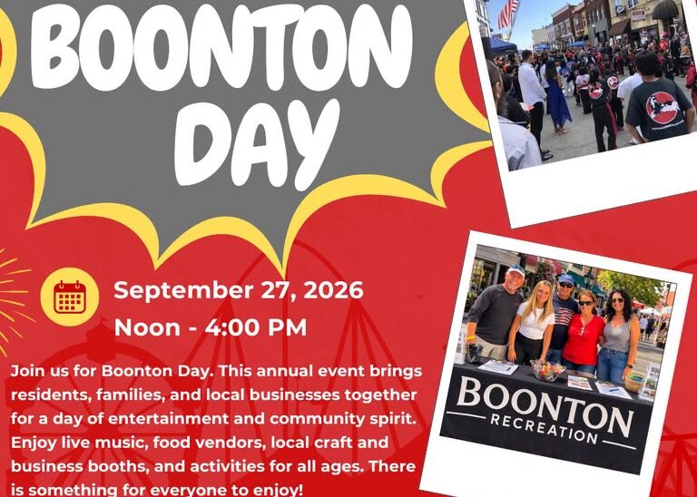 Boonton Day Comes to Historic Main Street - September 27, 2026